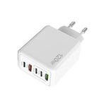 شاحن متعدد المنافذ 120 واط 3 PD Type-C مزدوج USB للهواتف المحمولة، قابس الاتحاد الأوروبي، قابس الاتحاد الأوروبي