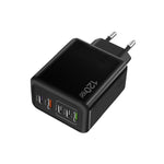 شاحن متعدد المنافذ 120 واط 3 PD Type-C مزدوج USB للهواتف المحمولة، قابس الاتحاد الأوروبي، قابس الاتحاد الأوروبي