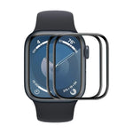 2 قطع من فيلم شاشة ENKAY 3D بتغطية كاملة وحافة ناعمة من PC وPMMA عالي الوضوح، لسلسلة Apple Watch 11 / 10 مقاس 46مم، لسلسلة Apple Watch 11 / 10 مقاس 42مم