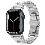 Pathfinder Stainless Steel Metal Watch Band, For Apple Watch Series 10 46mm, For Apple Watch SE 2023 44mm, For Apple Watch Ultra 2 49mm, For Apple Watch Series 9 45mm, For Apple Watch Ultra 49mm, For Apple Watch Series 8 45mm, For Apple Watch SE 2022 4...