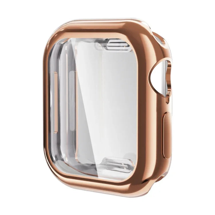 غطاء ناعم من TPU مطلي بالكهرباء مع فيلم شاشة من ENKAY Hat-Prince، لسلسلة Apple Watch 11 / 10 بمقاس 46مم، لسلسلة Apple Watch 11 / 10 بمقاس 42مم