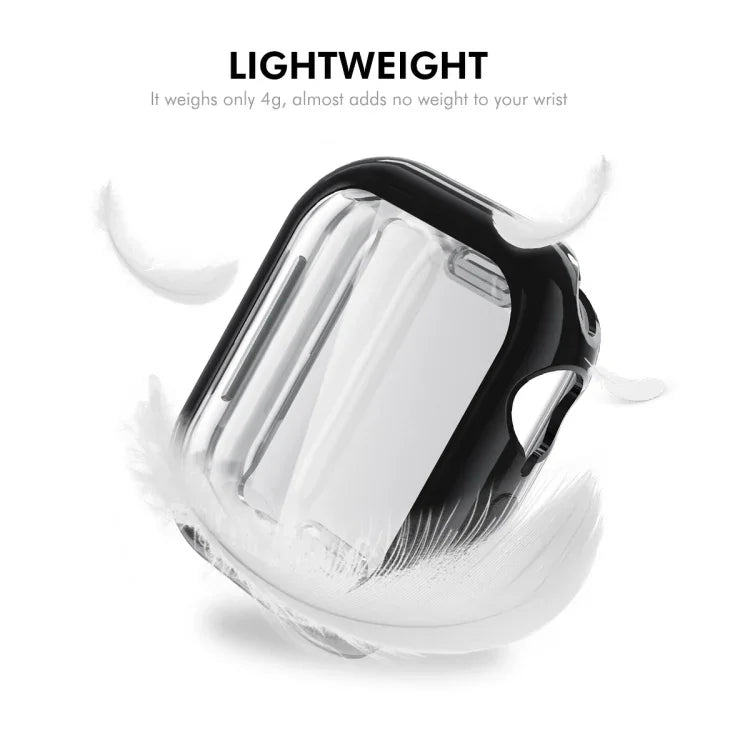 غطاء ناعم من TPU مطلي بالكهرباء مع فيلم شاشة من ENKAY Hat-Prince، لسلسلة Apple Watch 11 / 10 بمقاس 46مم، لسلسلة Apple Watch 11 / 10 بمقاس 42مم