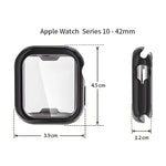 غطاء ناعم من TPU مطلي بالكهرباء مع فيلم شاشة من ENKAY Hat-Prince، لسلسلة Apple Watch 11 / 10 بمقاس 46مم، لسلسلة Apple Watch 11 / 10 بمقاس 42مم