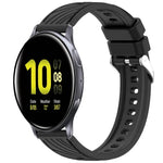 Stripe Texture Silicone 20mm Watch Band, For Samsung Galaxy Watch Active2 44mm, For Samsung Galaxy Watch Active2 40mm