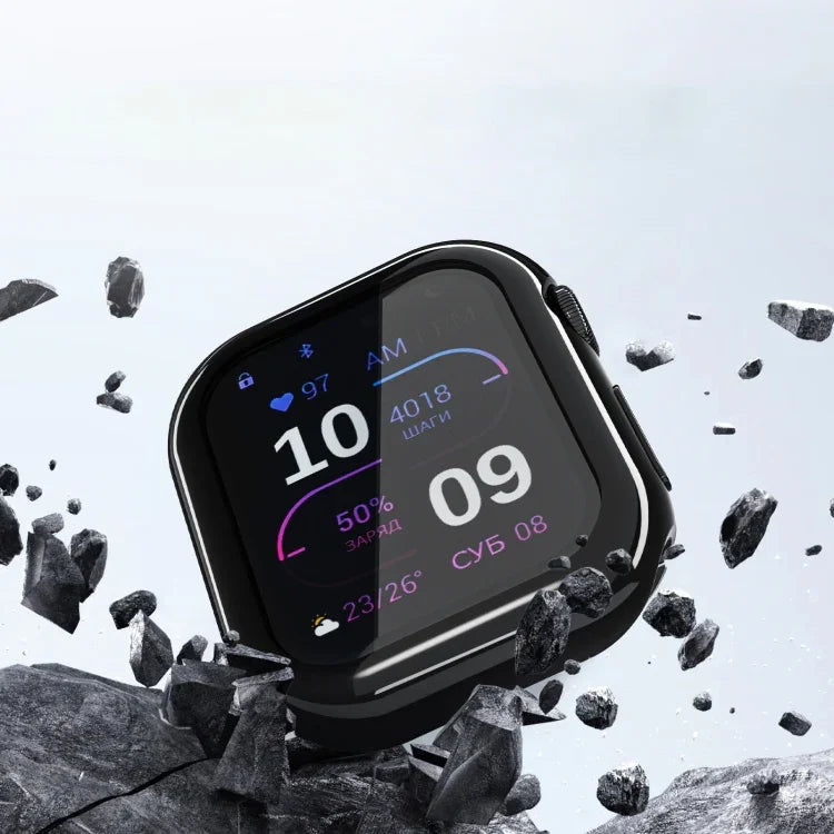 غطاء ساعة من TPU مطلي بالكهرباء بتغطية كاملة، لسلسلة Apple Watch 11 / 10 بمقاس 46مم، لسلسلة Apple Watch 11 / 10 بمقاس 42مم