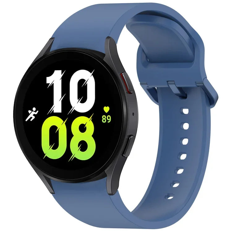 Solid Color Colorful Buckle Quick Release Silicone Watch Band, For Samsung Galaxy Watch 5 40 / 44mm, For Samsung Galaxy Watch 5 Pro, For Samsung Galaxy Watch 4 40 / 44mm, For Samsung Galaxy Watch 4 Classic 46 / 42mm