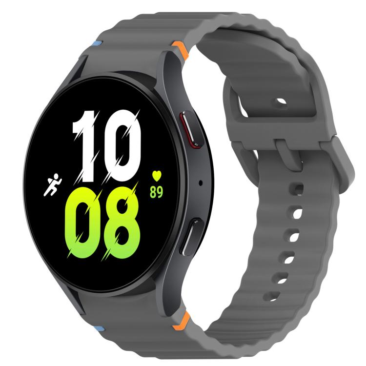 Wavy Grain Stitched Quick Release Silicone Watch Band, For Samsung Galaxy Watch 5 Golf Edition, For Samsung Galaxy Watch 5  44mm, For Samsung Galaxy Watch 5 Pro  45mm, For Samsung Galaxy Watch 5  40mm
