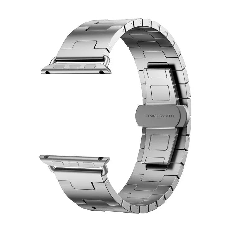 سوار ساعة معدني من سبيكة التيتانيوم، لساعات Apple Watch بمقاسات 46مم / 49مم / 45مم / 44مم، لساعات Apple Watch بمقاسات 42مم / 41مم / 40مم / 38مم