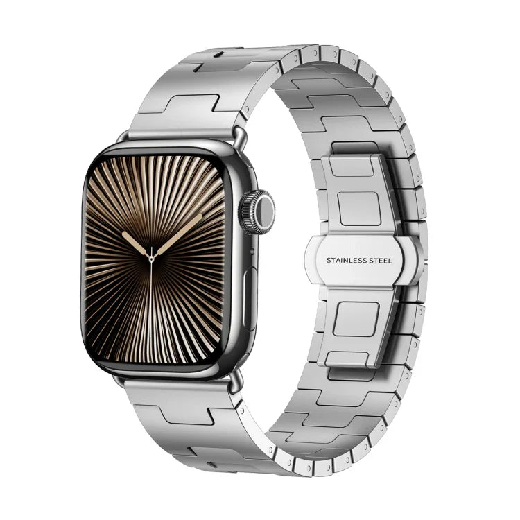 سوار ساعة معدني من سبيكة التيتانيوم، لساعات Apple Watch بمقاسات 46مم / 49مم / 45مم / 44مم، لساعات Apple Watch بمقاسات 42مم / 41مم / 40مم / 38مم