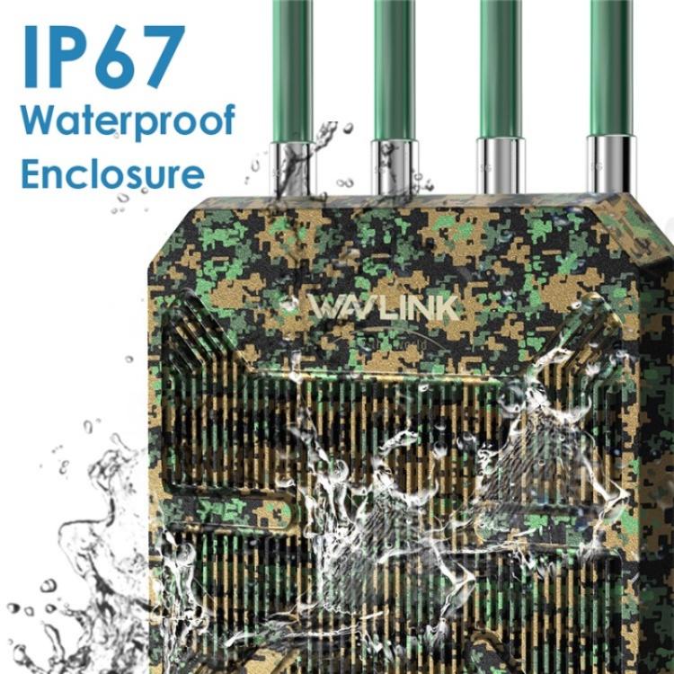 راوتر لاسلكي WAVLINK WN573HX1 WiFi 6 AX1800 ثنائي النطاق نقطة وصول واي فاي خارجية، قابس أمريكي، قابس أوروبي، قابس بريطاني، قابس أسترالي