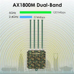 راوتر لاسلكي WAVLINK WN573HX1 WiFi 6 AX1800 ثنائي النطاق نقطة وصول واي فاي خارجية، قابس أمريكي، قابس أوروبي، قابس بريطاني، قابس أسترالي