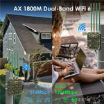 راوتر لاسلكي WAVLINK WN573HX1 WiFi 6 AX1800 ثنائي النطاق نقطة وصول واي فاي خارجية، قابس أمريكي، قابس أوروبي، قابس بريطاني، قابس أسترالي
