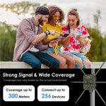 موسع واي فاي خارجي WAVLINK WN588HX3 AX3000 مع 6 هوائيات مكرر واي فاي ثنائي النطاق، قابس أمريكي، قابس أوروبي، قابس بريطاني، قابس أسترالي