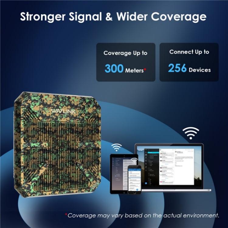 مكرر خارجي WAVLINK WN573HP3 مع هوائي اتجاهي مدمج 12dBi AX3000 ثنائي النطاق، قابس أمريكي، قابس أوروبي، قابس بريطاني، قابس أسترالي