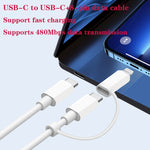 شاحن PD31 بقوة 30 واط USB-C / Type-C + USB-A مع كابل بيانات 2 في 1 Type-C + 8 Pin، قابس الاتحاد الأوروبي، قابس الاتحاد الأوروبي + كابل بيانات 2 في 1