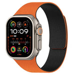 سوار ساعة سيليكون مغناطيسي بنقشة قشرة الليتشي، لساعات Apple Watch مقاسات 46مم / 49مم / 45مم / 44مم، لساعات Apple Watch مقاسات 42مم / 41مم / 40مم / 38مم