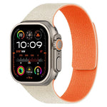 سوار ساعة سيليكون مغناطيسي بنقشة قشرة الليتشي، لساعات Apple Watch مقاسات 46مم / 49مم / 45مم / 44مم، لساعات Apple Watch مقاسات 42مم / 41مم / 40مم / 38مم