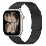 سوار ساعة سيليكون مغناطيسي بنقشة قشرة الليتشي، لساعات Apple Watch مقاسات 46مم / 49مم / 45مم / 44مم، لساعات Apple Watch مقاسات 42مم / 41مم / 40مم / 38مم