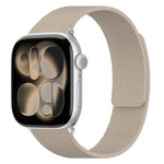 سوار ساعة سيليكون مغناطيسي بنقشة قشرة الليتشي، لساعات Apple Watch مقاسات 46مم / 49مم / 45مم / 44مم، لساعات Apple Watch مقاسات 42مم / 41مم / 40مم / 38مم