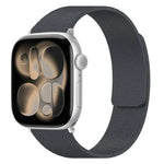 سوار ساعة سيليكون مغناطيسي بنقشة قشرة الليتشي، لساعات Apple Watch مقاسات 46مم / 49مم / 45مم / 44مم، لساعات Apple Watch مقاسات 42مم / 41مم / 40مم / 38مم