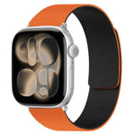 سوار ساعة سيليكون مغناطيسي بنقشة قشرة الليتشي، لساعات Apple Watch مقاسات 46مم / 49مم / 45مم / 44مم، لساعات Apple Watch مقاسات 42مم / 41مم / 40مم / 38مم