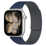 سوار ساعة سيليكون مغناطيسي بنقشة قشرة الليتشي، لساعات Apple Watch مقاسات 46مم / 49مم / 45مم / 44مم، لساعات Apple Watch مقاسات 42مم / 41مم / 40مم / 38مم