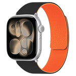 سوار ساعة سيليكون مغناطيسي بنقشة قشرة الليتشي، لساعات Apple Watch مقاسات 46مم / 49مم / 45مم / 44مم، لساعات Apple Watch مقاسات 42مم / 41مم / 40مم / 38مم