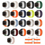 سوار ساعة سيليكون مغناطيسي بنقشة قشرة الليتشي، لساعات Apple Watch مقاسات 46مم / 49مم / 45مم / 44مم، لساعات Apple Watch مقاسات 42مم / 41مم / 40مم / 38مم
