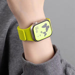 سوار ساعة سيليكون مغناطيسي بنقشة قشرة الليتشي، لساعات Apple Watch مقاسات 46مم / 49مم / 45مم / 44مم، لساعات Apple Watch مقاسات 42مم / 41مم / 40مم / 38مم