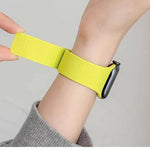 سوار ساعة سيليكون مغناطيسي بنقشة قشرة الليتشي، لساعات Apple Watch مقاسات 46مم / 49مم / 45مم / 44مم، لساعات Apple Watch مقاسات 42مم / 41مم / 40مم / 38مم