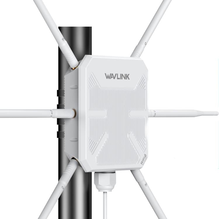 موسع واي فاي خارجي WAVLINK WN588HX3 AX3000 مع 6 هوائيات، مكرر واي فاي مزدوج النطاق، قابس أمريكي، بريطاني، أوروبي، أسترالي