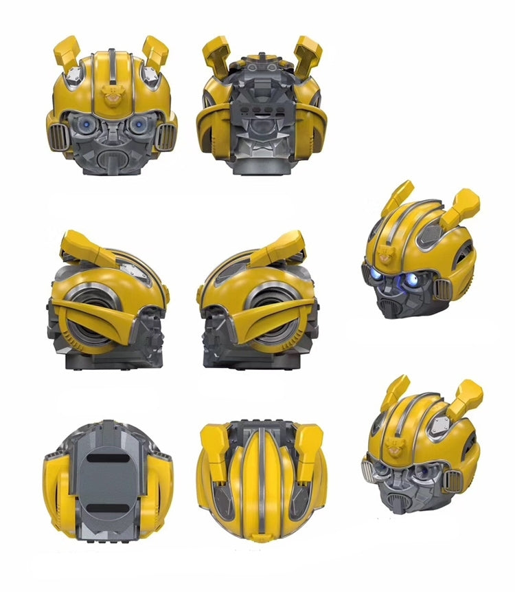 مكبر صوت بلوتوث 5.0، مكبر صوت كرتوني Bumblebee، يدعم TF، وظيفة FM، مادة معدنية