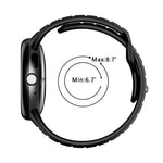 سوار ساعة من السيليكون بإبزيم عكسي بلونين، لساعات Google Pixel Watch 4 / Watch 3 45mm