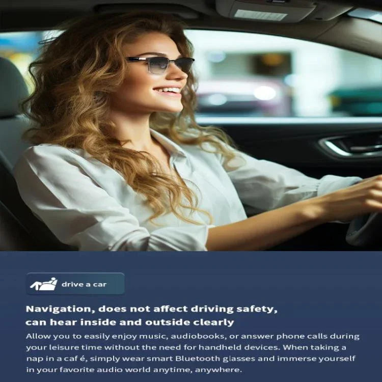 نظارات ذكية GS06، تدعم شريحة ذكية بالذكاء الاصطناعي / مكالمات بلوتوث / الرياضات الخارجية