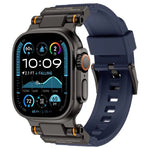 سوار ساعة معدني موصل من TPU من Kalebol Outdoor Explorer، لساعات Apple Watch بمقاسات 46مم / 49مم / 45مم / 44مم