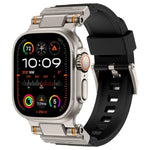 سوار ساعة معدني موصل من TPU من Kalebol Outdoor Explorer، لساعات Apple Watch بمقاسات 46مم / 49مم / 45مم / 44مم