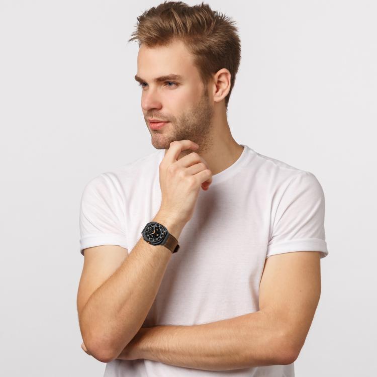سوار ساعة من جلد الحصان المجنون، لساعات Samsung Galaxy Watch Ultra 47mm / Ultra 2025