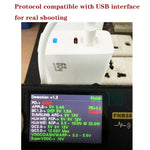 شاحن PD41 GaN PD 45 واط + USB مع كابل بيانات USB-C إلى USB-C / 8 Pin للآيفون، قابس الاتحاد الأوروبي، قابس الاتحاد الأوروبي