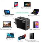شاحن PD41 GaN PD 45 واط + USB مع كابل بيانات Type-C إلى Type-C، قابس الاتحاد الأوروبي، قابس الاتحاد الأوروبي
