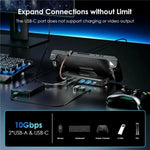 محول محطة إرساء WAVLINK UHP3426 لجهاز Steam Deck مع منفذ RJ45 جيجابت و 100 واط PD، 6 في 1