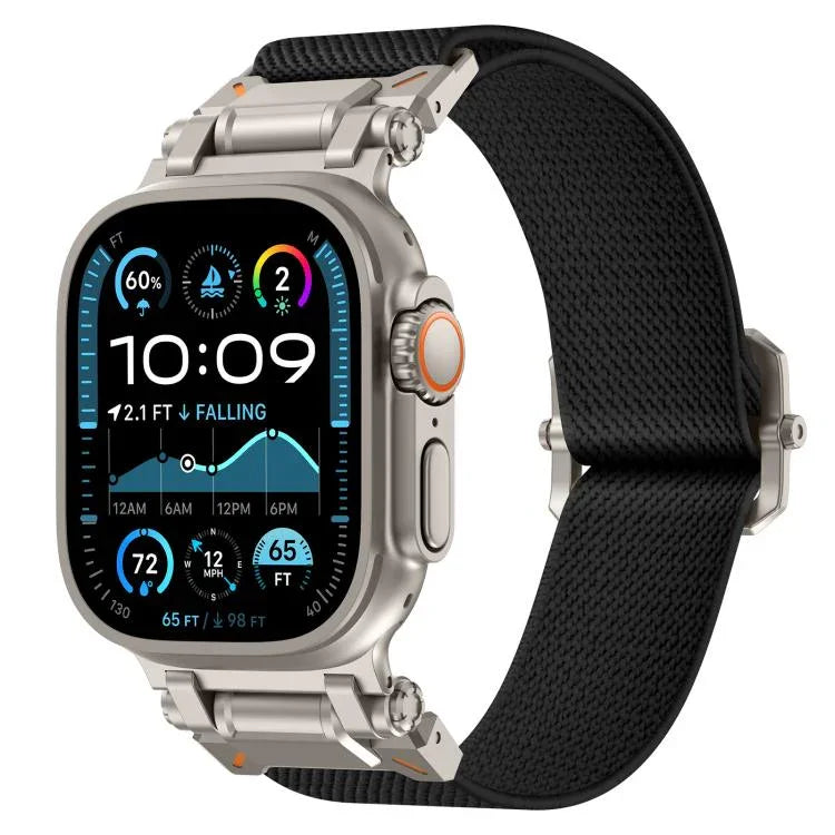 Explorer Polyester Nylon Watch Band, For Apple Watch 46mm / 49mm / 45mm / 44mm
