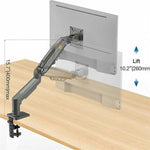 NORTH BAYOU F80 White Adjustable Height Mechanical Desk Mount 17-30 Inch Displays Stand, F80