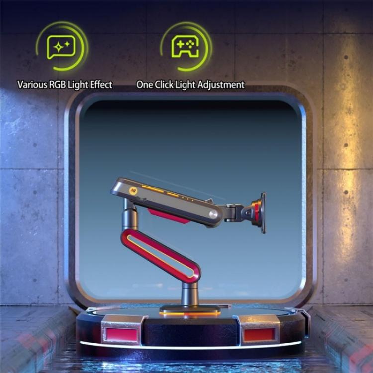 حامل ذراع شاشة ألعاب مكتبي مع إضاءة RGB 32-60 بوصة NORTH BAYOU L60، L60