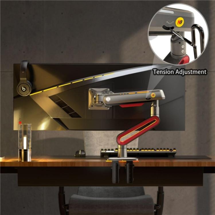 حامل ذراع شاشة ألعاب مكتبي مع إضاءة RGB 32-60 بوصة NORTH BAYOU L60، L60