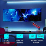 حامل ذراع شاشة ألعاب مكتبي مع إضاءة RGB 32-60 بوصة NORTH BAYOU L60، L60