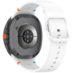 سوار ساعة سيليكون بلون صلب مخيط لساعات Samsung Galaxy Watch8 / Watch8 Classic، S، M