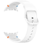 سوار ساعة سيليكون بلون صلب مخيط لساعات Samsung Galaxy Watch8 / Watch8 Classic، S، M
