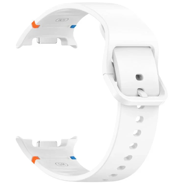 سوار ساعة سيليكون بلون صلب مخيط لساعات Samsung Galaxy Watch8 / Watch8 Classic، S، M