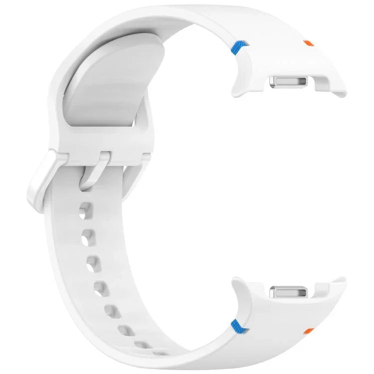 سوار ساعة سيليكون بلون صلب مخيط لساعات Samsung Galaxy Watch8 / Watch8 Classic، S، M