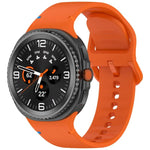 سوار ساعة سيليكون بلون صلب مخيط لساعات Samsung Galaxy Watch8 / Watch8 Classic، S، M